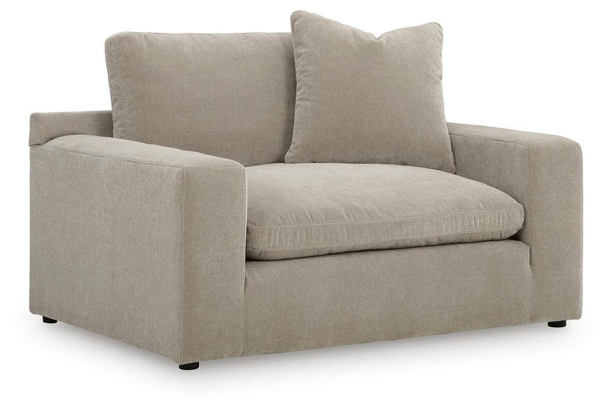 Maxton Heights Chair and a Half Velvet Chenille