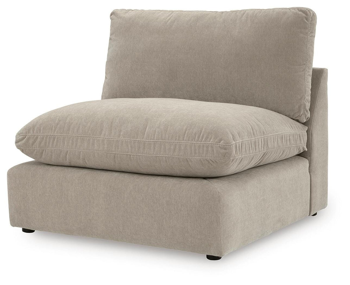 Maxton Heights Armless Chair Velvet Chenille