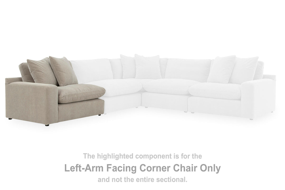 Maxton Heights LAF Corner Chair Velvet Chenille