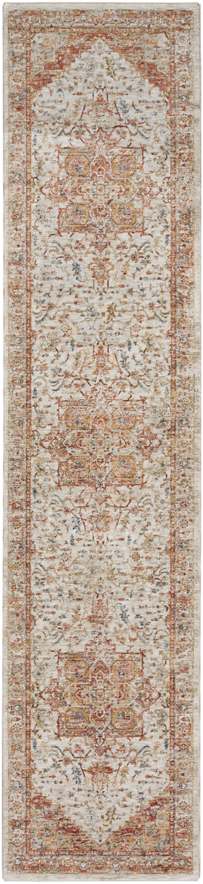 Sahar SHR06 Ivory Rust Rug - Runner