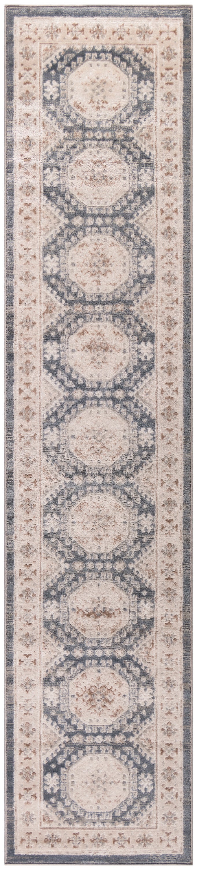 Serenity Home SRH01 Ivory Blue Rug - Runner