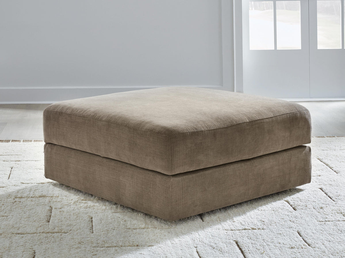 Camellia-Court Ottoman With Storage Chenille