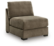 Camellia-Court Armless Chair Chenille