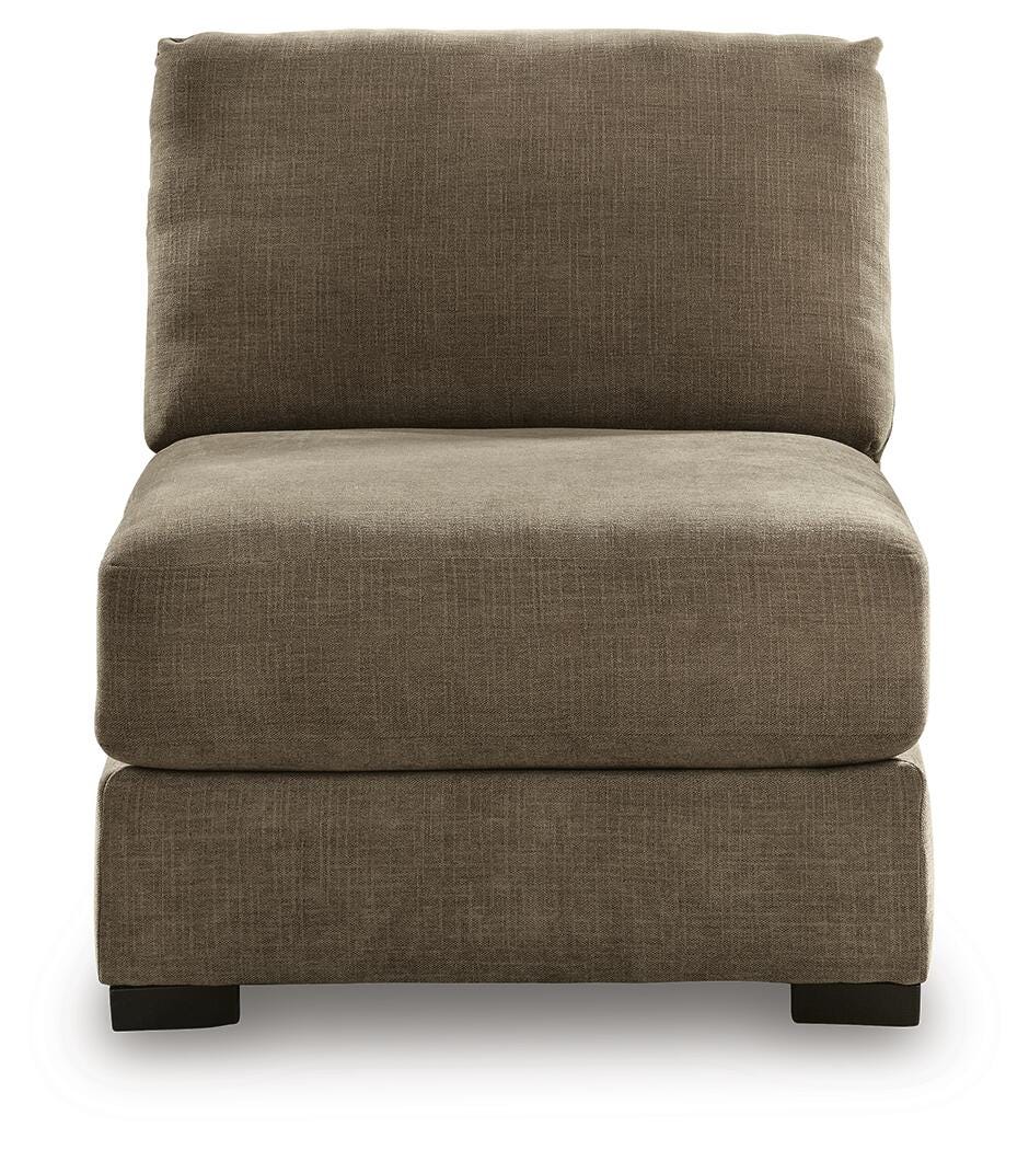 Camellia-Court Armless Chair Chenille