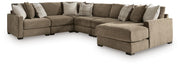 Camellia-Court 6-Piece Sectional with Chaise
