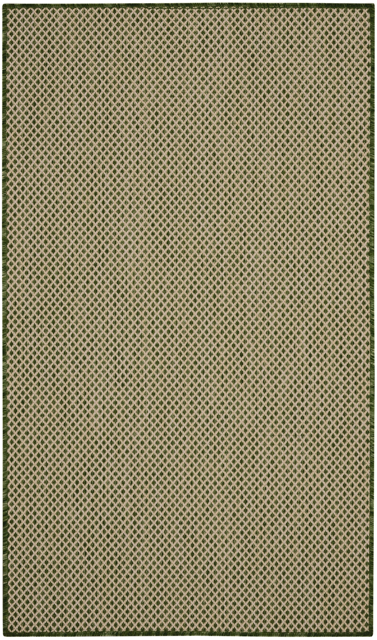 Courtyard COU01 Green Rug - Rectangle