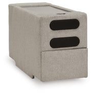 ModMax Luxe Console with Audio System Chenille Next-Gen Nuvella™ Performance Fabric