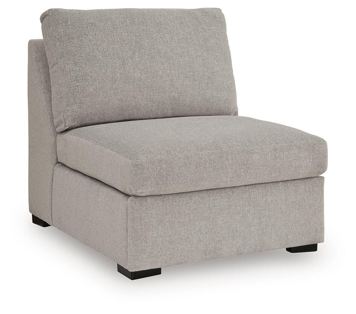 ModMax Luxe Armless Chair Chenille Next-Gen Nuvella™ Performance Fabric