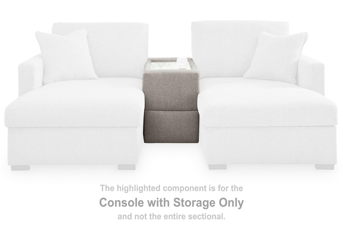 ModMax Luxe Console with Storage Chenille Next-Gen Nuvella™ Performance Fabric
