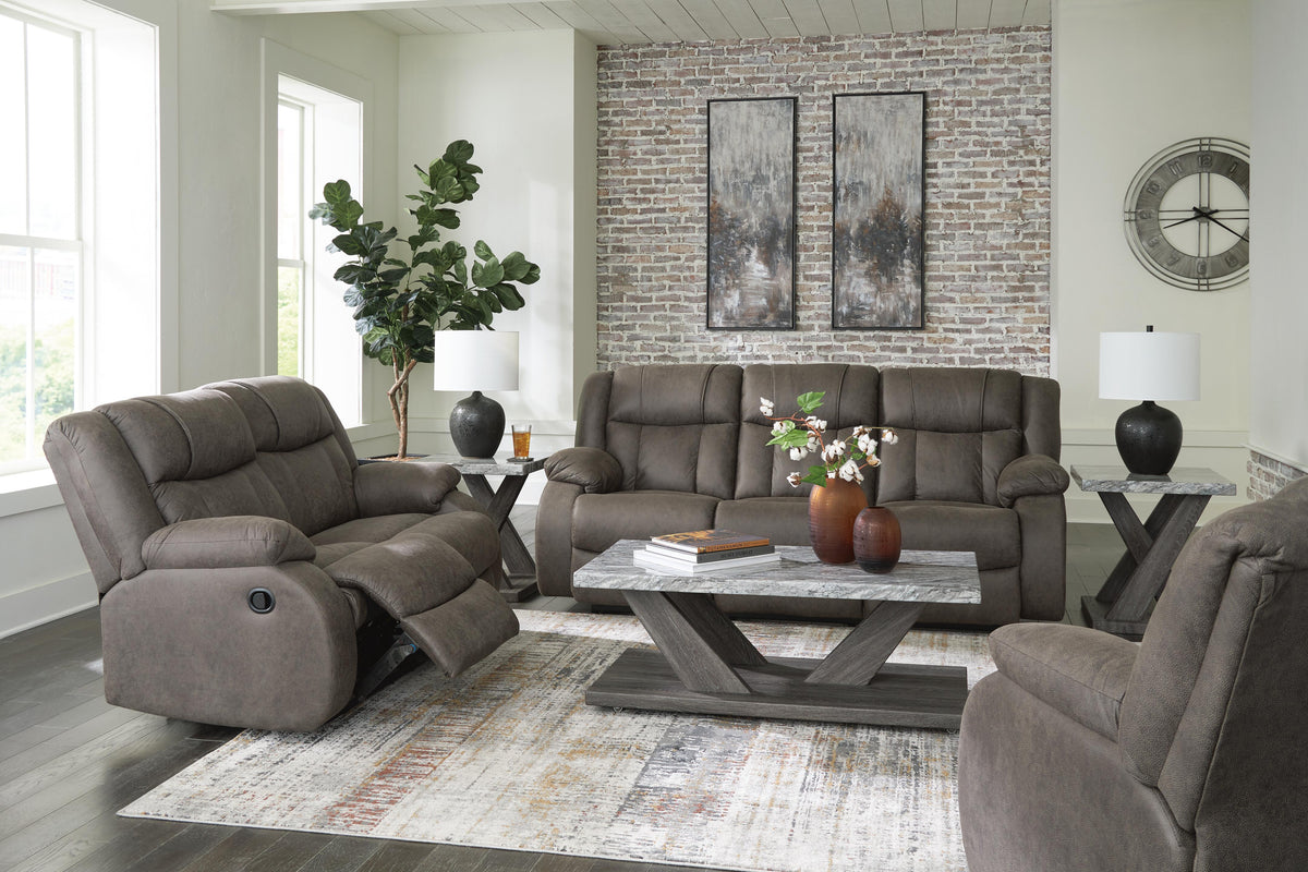 First Base Reclining Sofa, Loveseat and Recliner