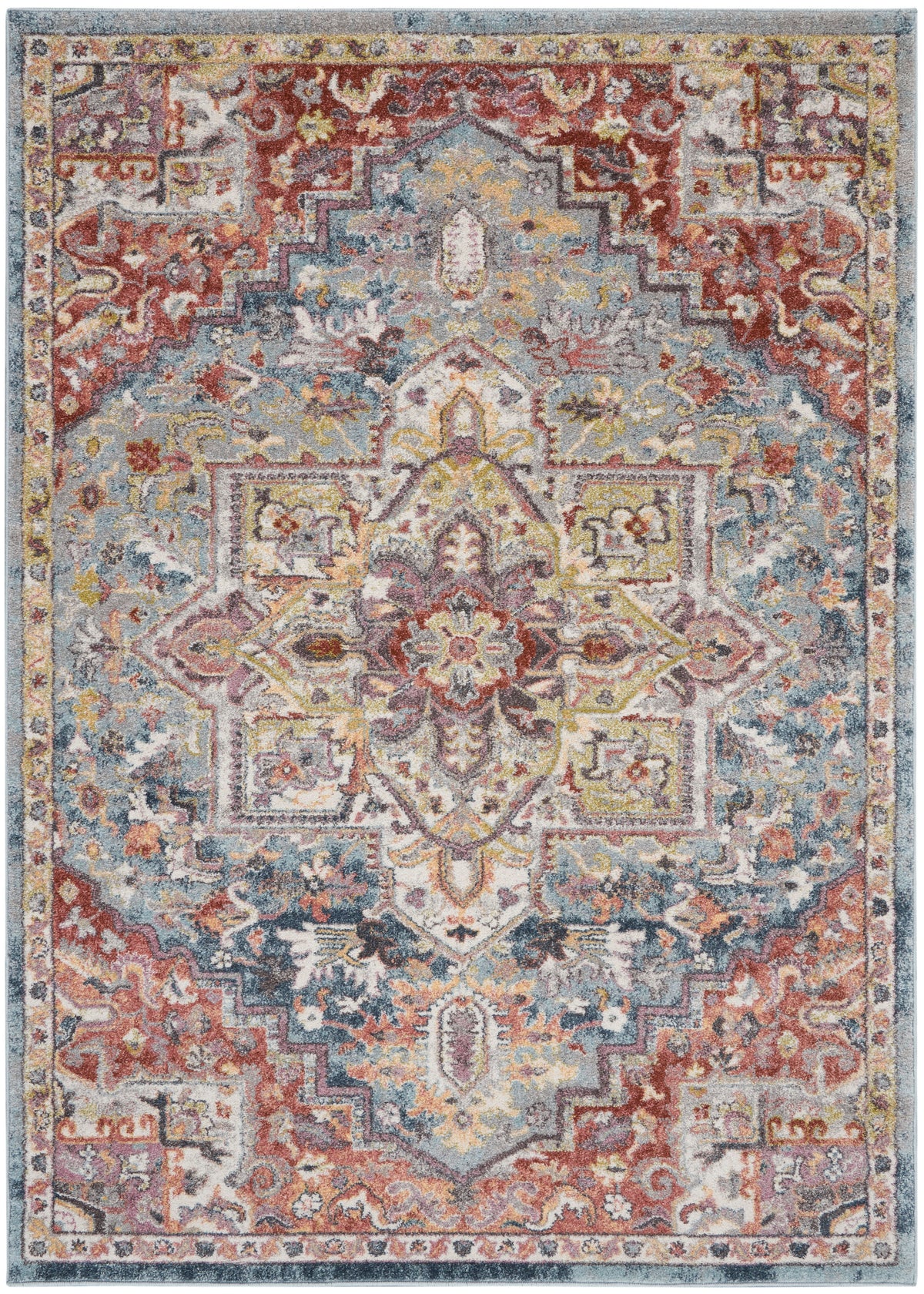 Soraya SOR04 Blue Multicolor Rug - Rectangle