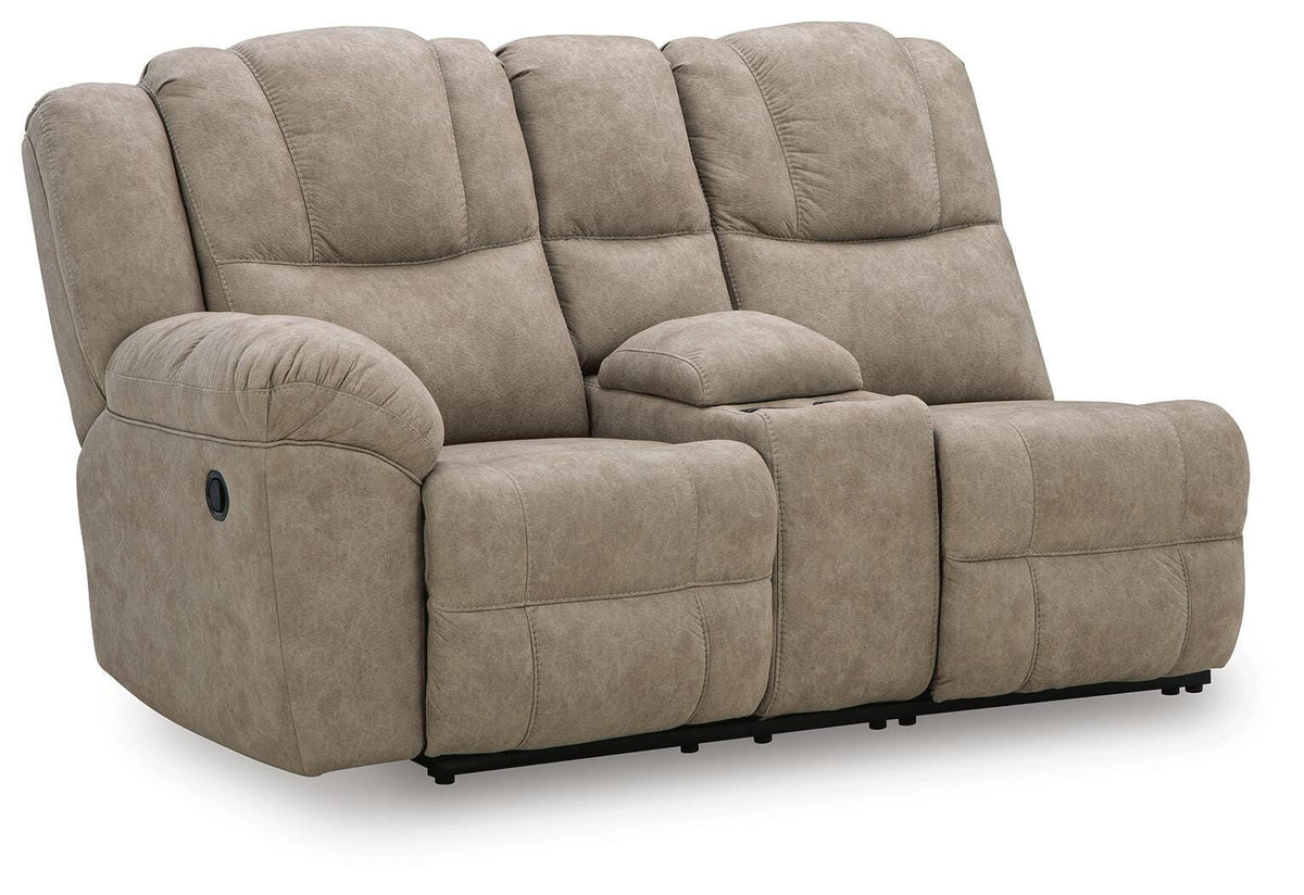 Pearce-Pike LAF REC Loveseat w/Console Faux Leather
