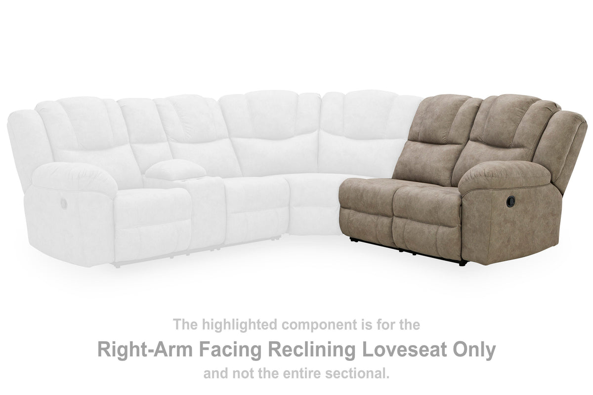 Pearce-Pike RAF Reclining Loveseat Faux Leather