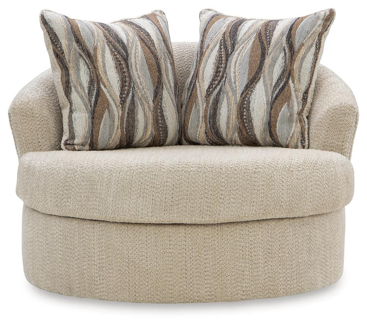 Lofwood Swivel Accent Chair Chenille