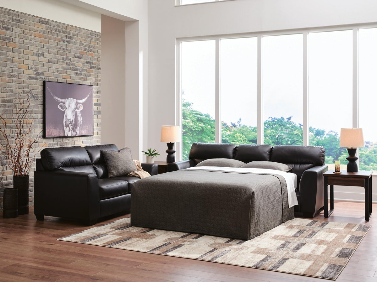 Glennbre Queen Sofa Sleeper Faux Leather