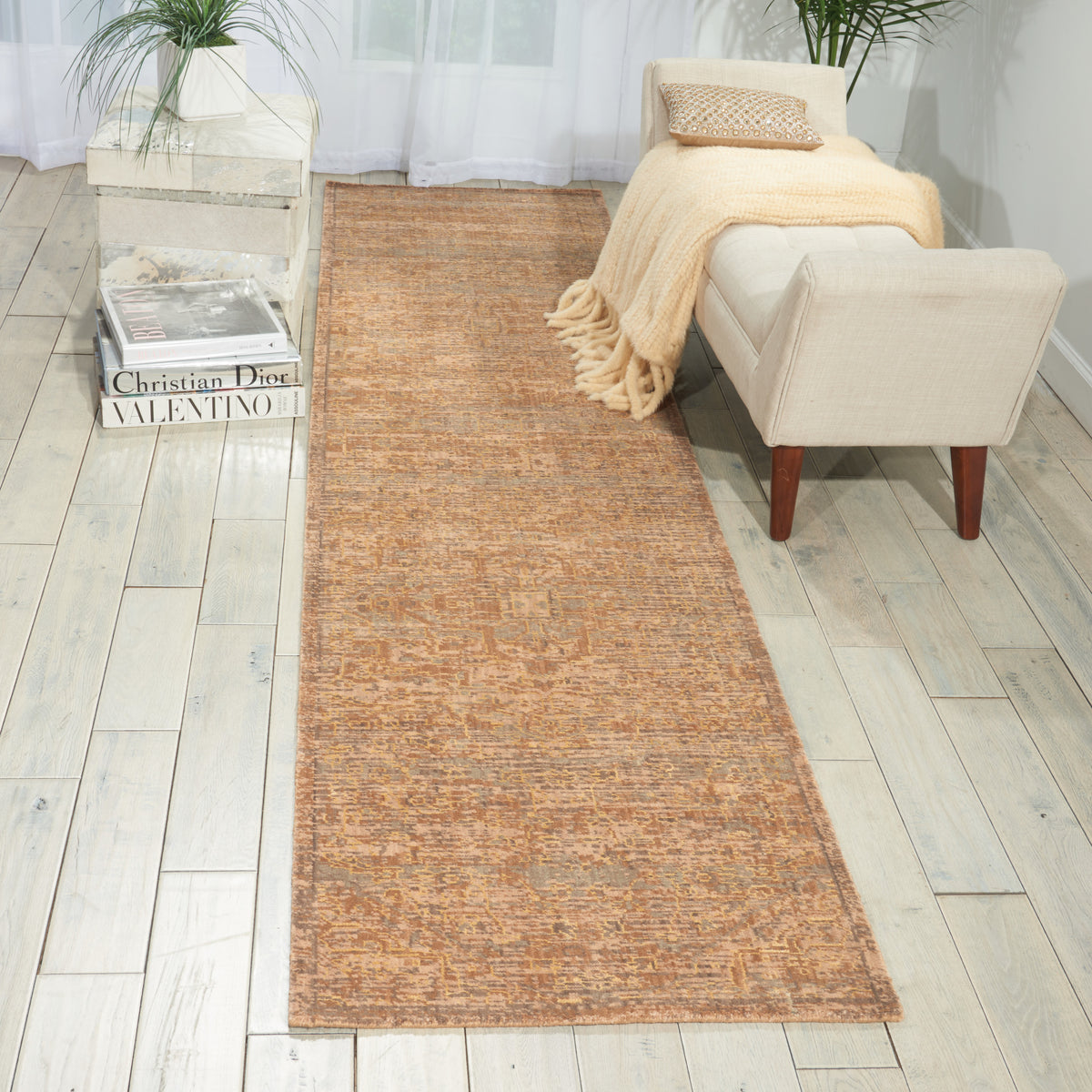 Silken Allure SLK14 Chocolate Rug - room scene