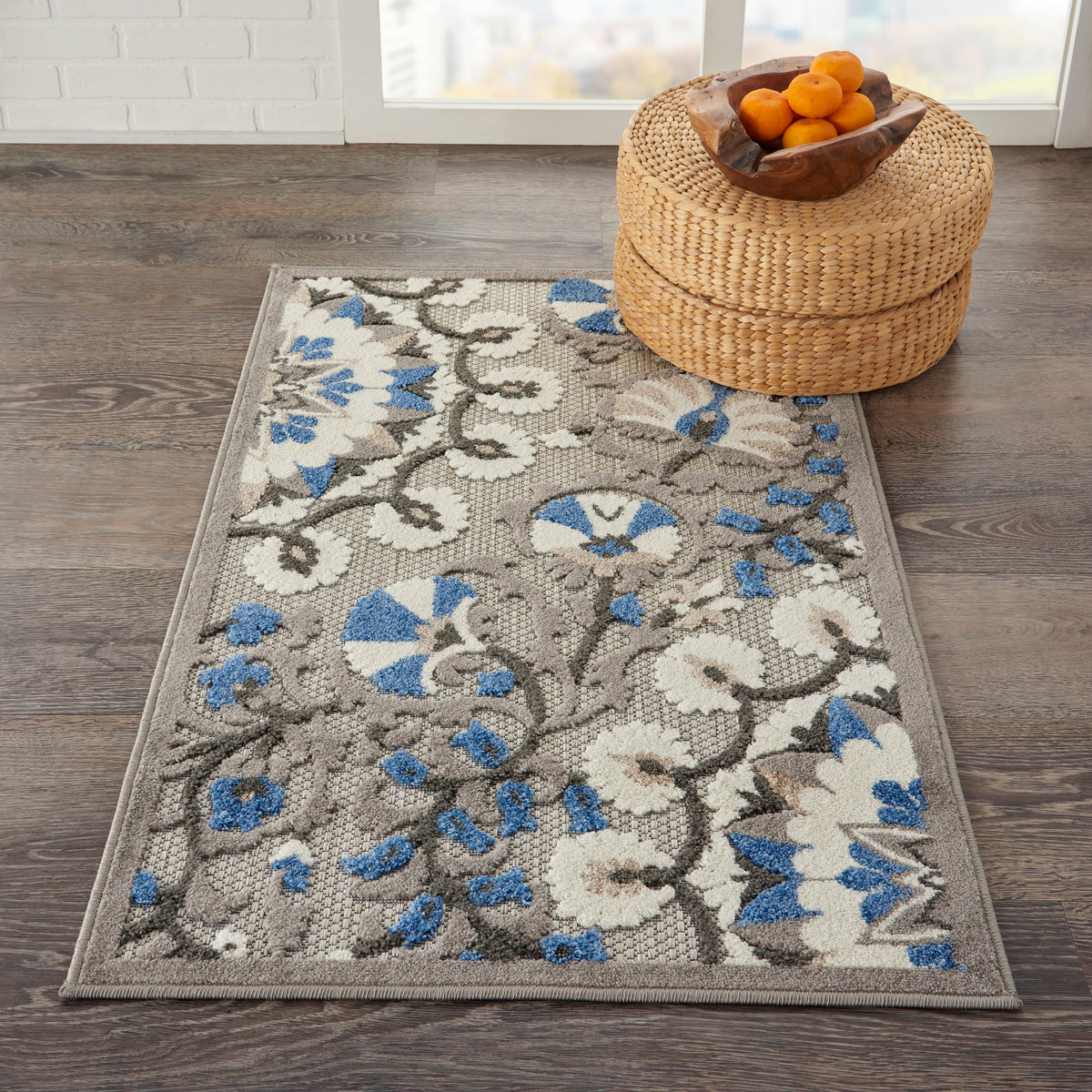 Aloha ALH20 Grey Multicolor Rug - room scene