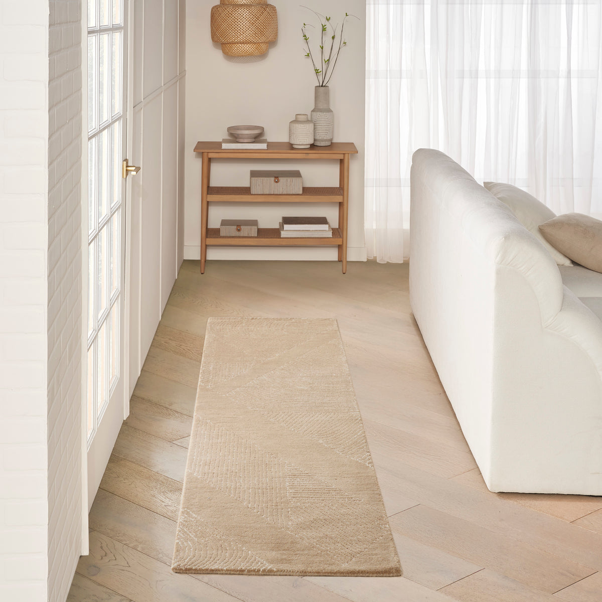 Pure Patterns PRN01 Camel Rug - room scene