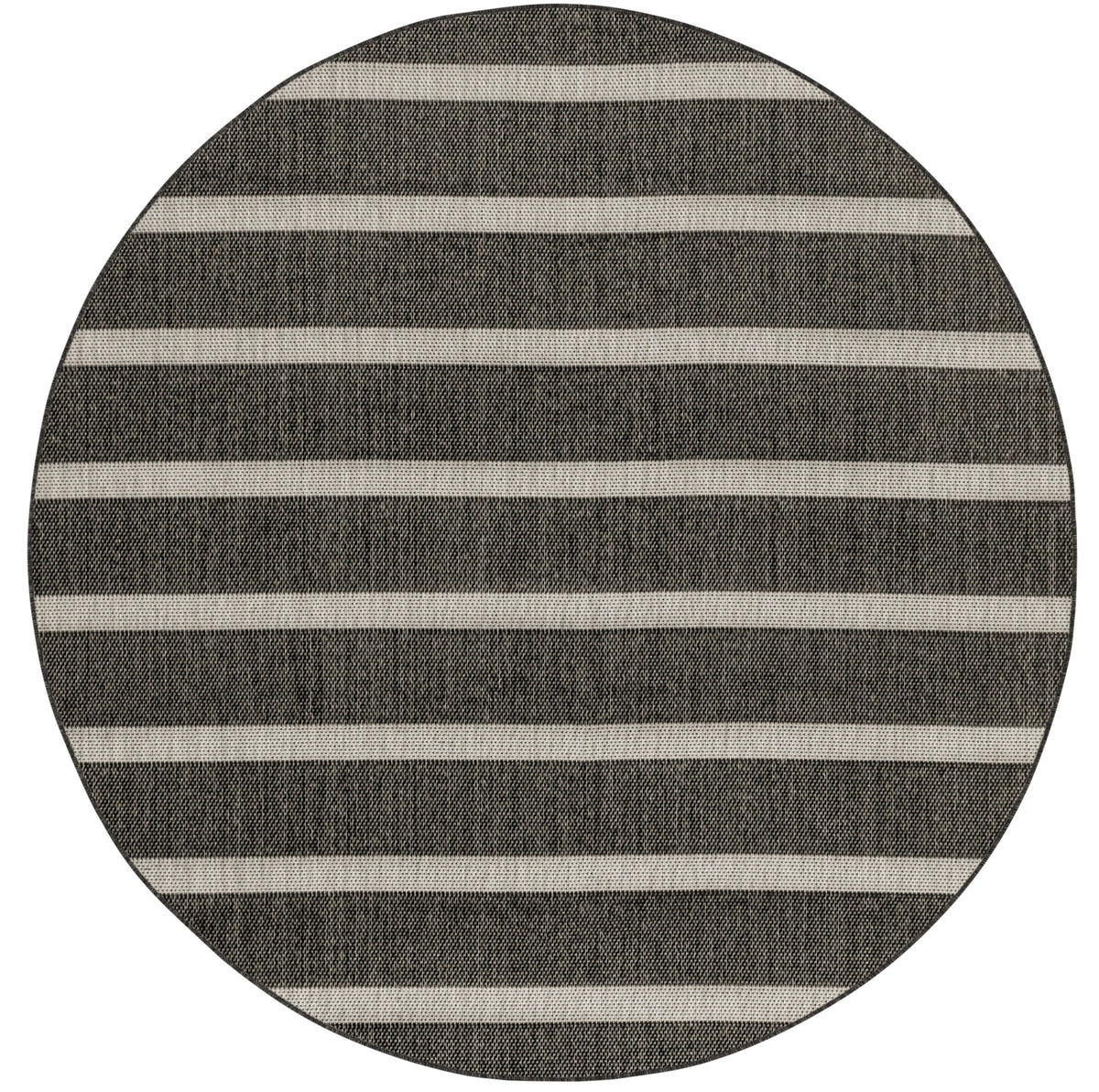 Positano POS03 Black Ivory Rug - Round