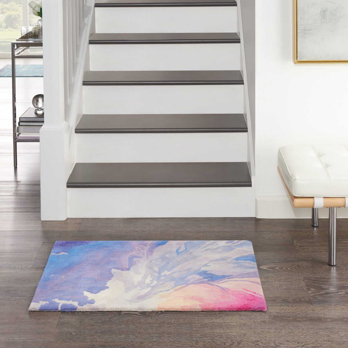 Prismatic PRS37 Blue Multicolor Rug - room scene