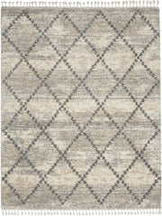Oslo Shag OSL01 Ivory Grey Rug - Rectangle