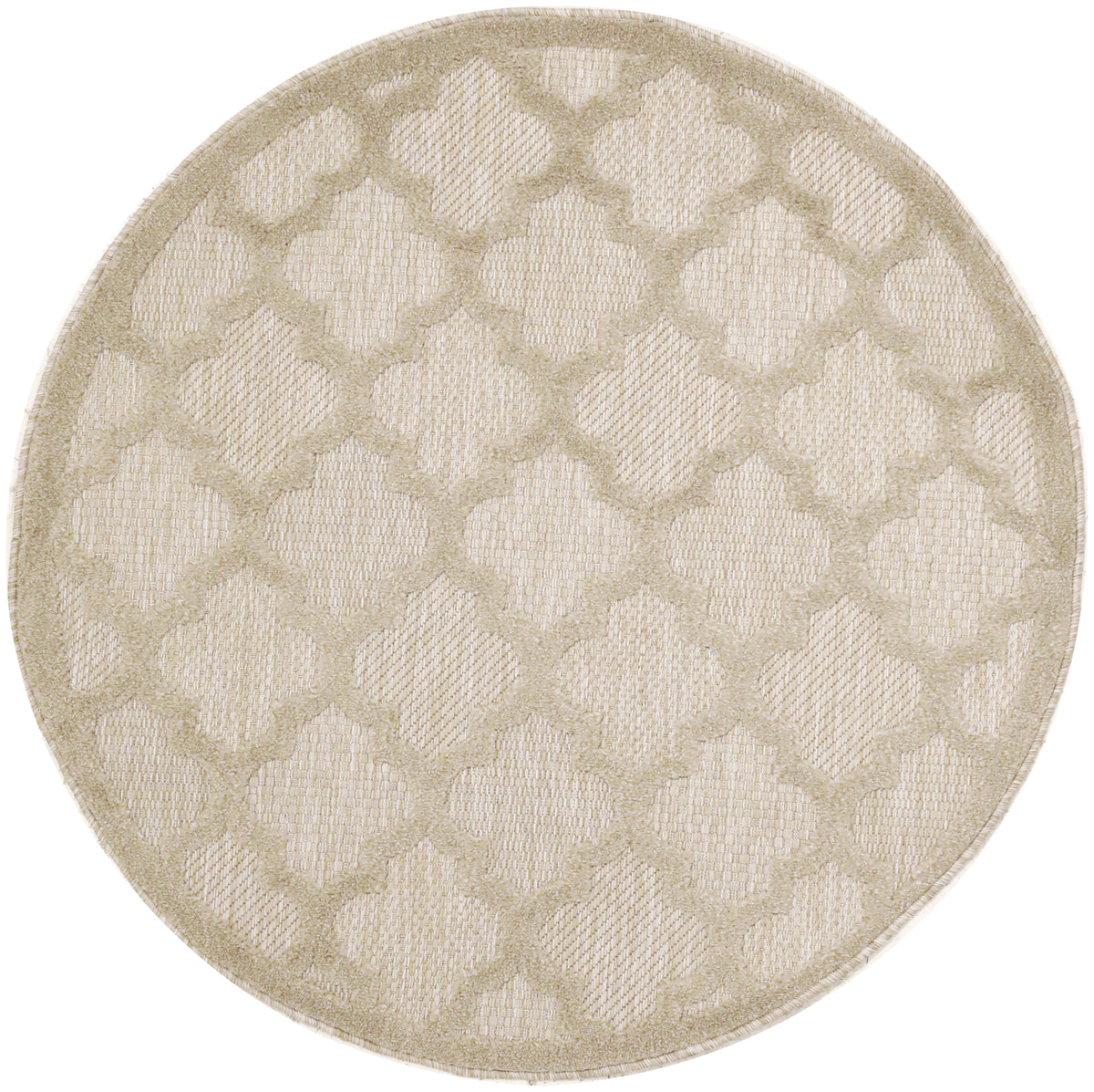 Easy Care NES01 Cream Rug - Round