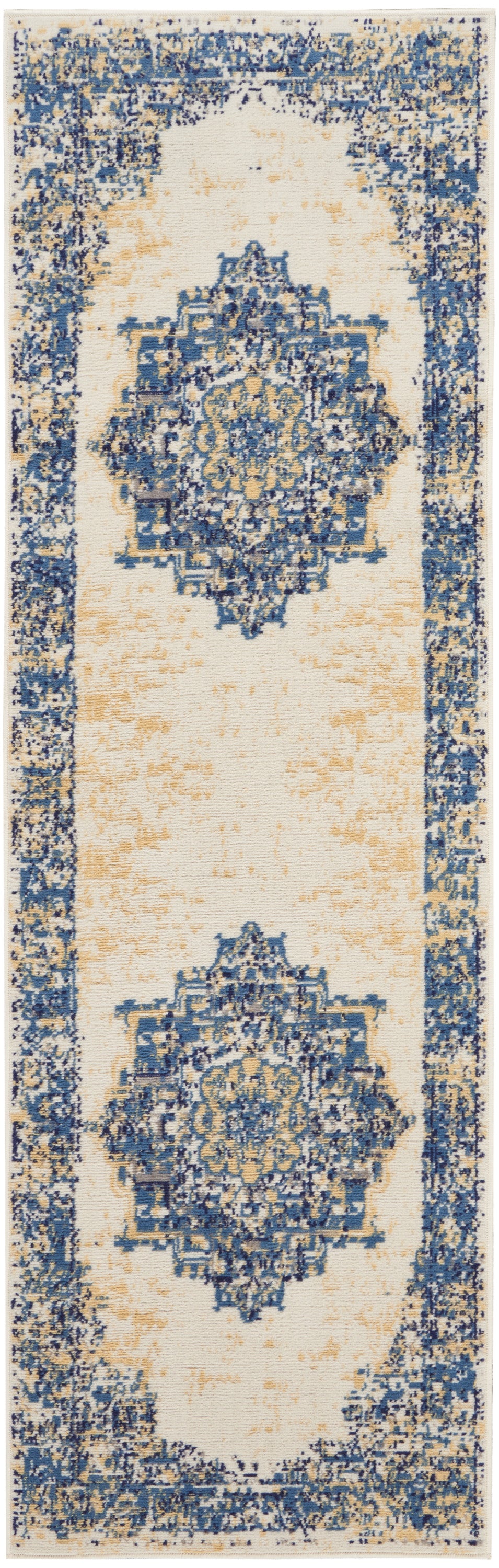 Grafix GRF14 White Rug - Runner