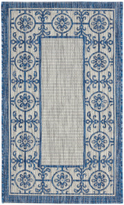 Country Side CTR03 Ivory Blue Rug - Rectangle