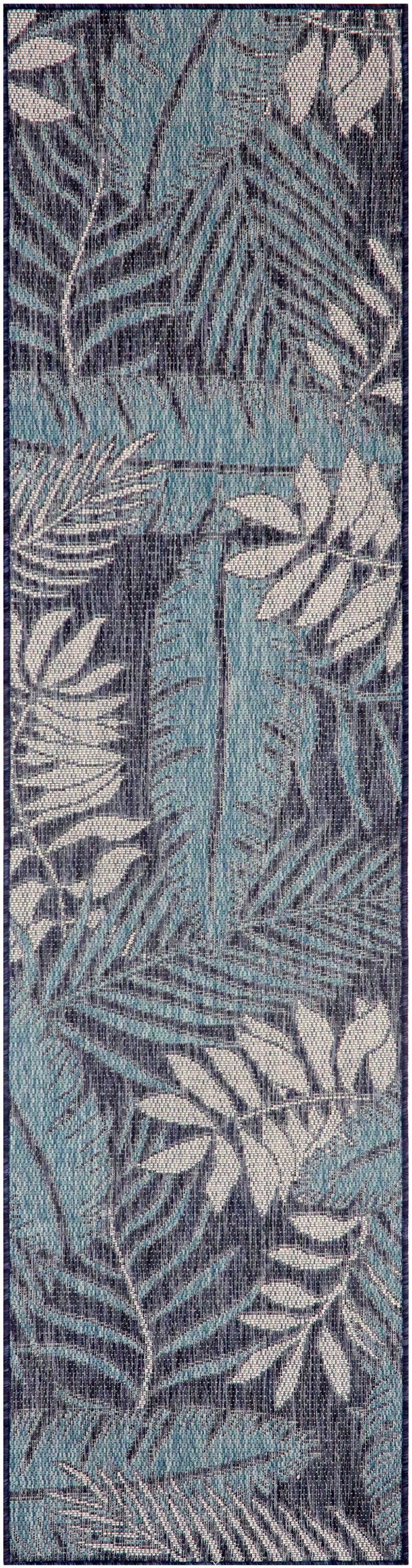 Garden Oasis GOA02 Navy Rug - Runner