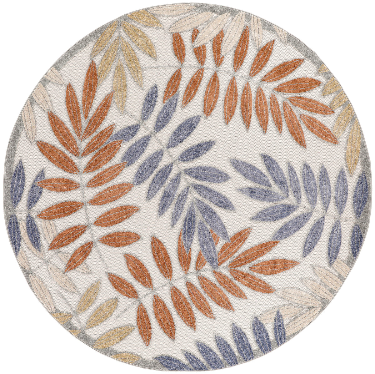 Aloha ALH18 Blue Mocha Rug - Round