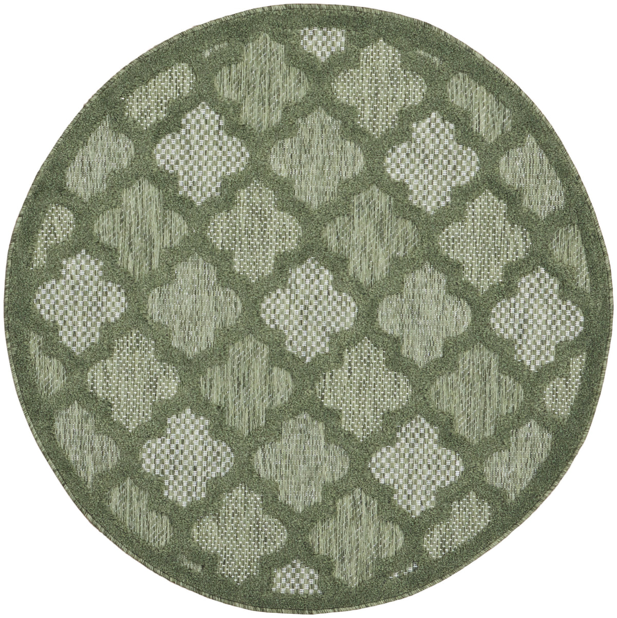 Easy Care NES01 Green Rug - Round