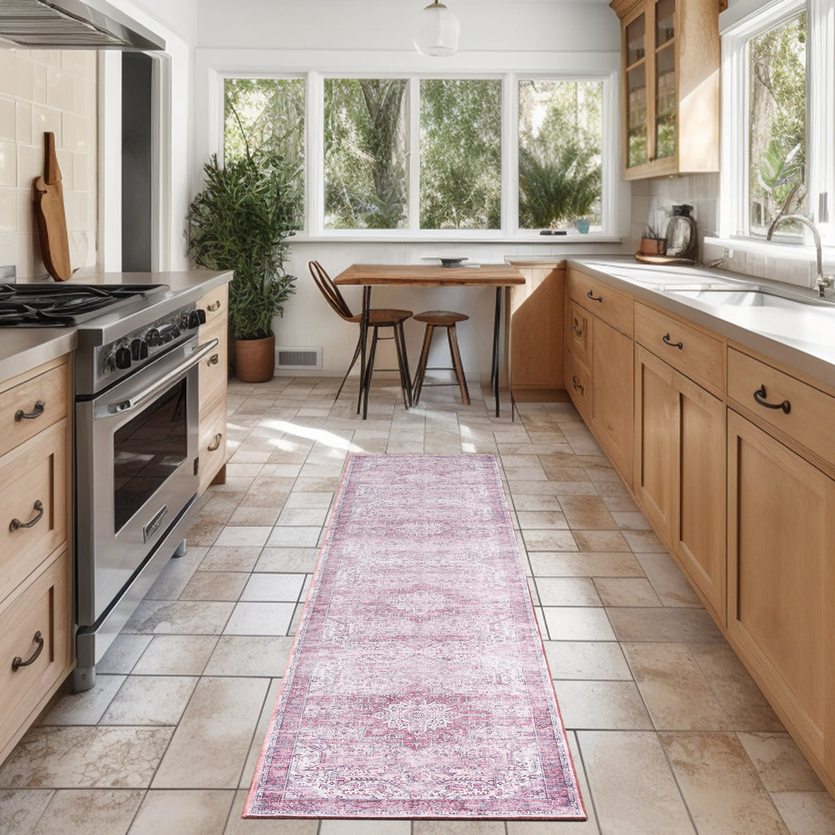 Nourison Washables NWB15 Pink Rug - room scene