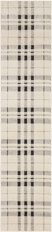 Modern Comfort MNC04 Ivory Black Rug - Runner