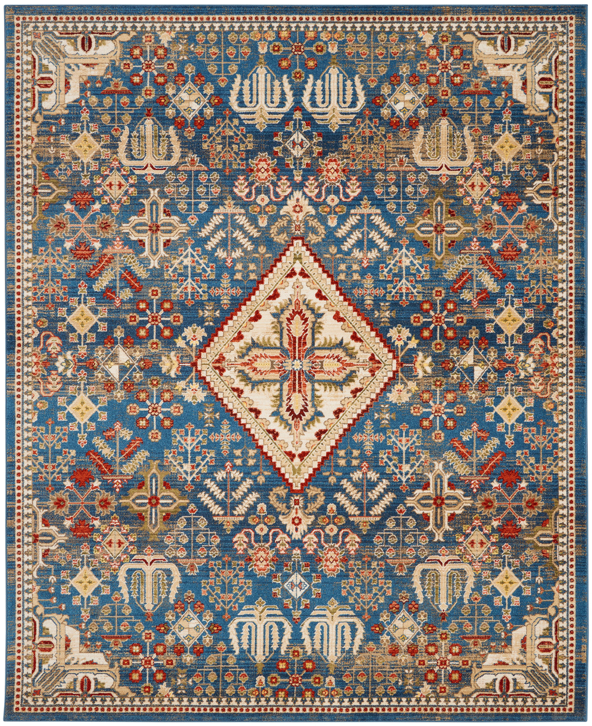 Karisma KAR02 Blue Ivory Rug - Rectangle