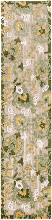 Aloha ALH17 Ivory Green Rug - Runner