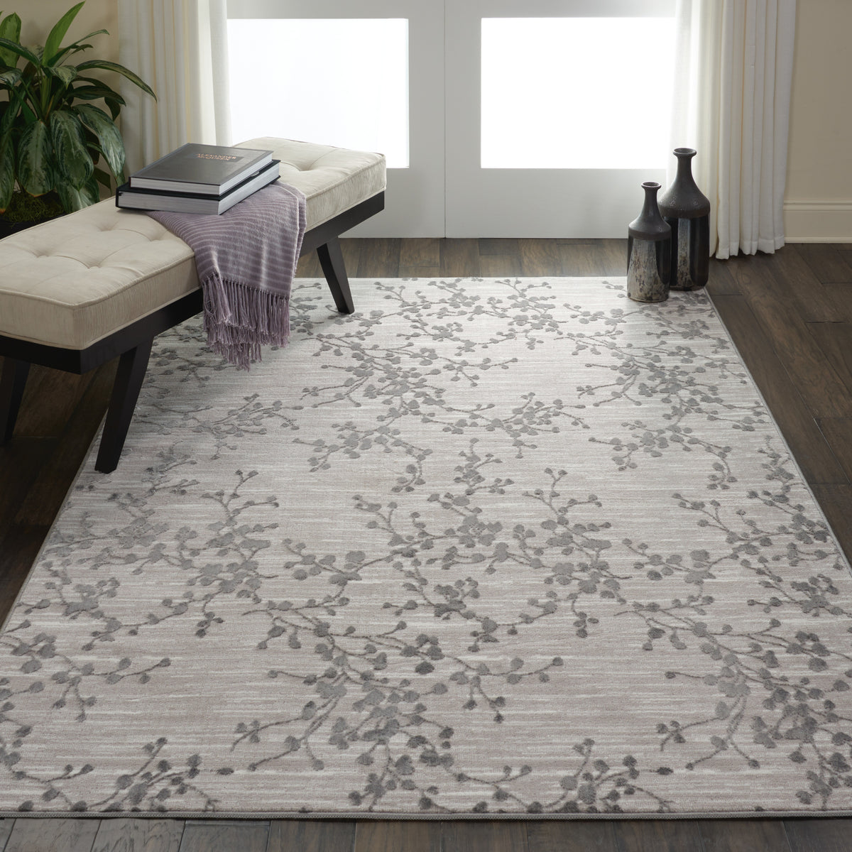 Urban Chic URC02 Grey Rug - room scene