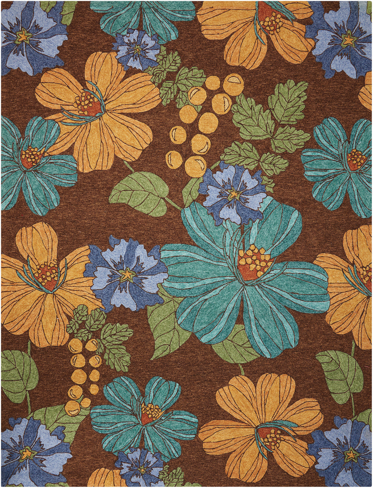 South Beach SOU04 Chocolate Rug - Rectangle