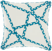 Outdoor Pillows VJ006 Turquoise 18" x 18" Throw Pillows