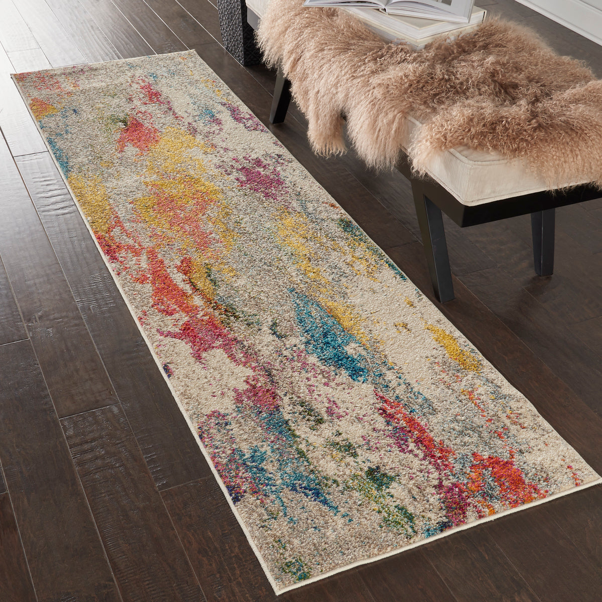 Celestial CES12 Ivory Multicolor Rug - room scene