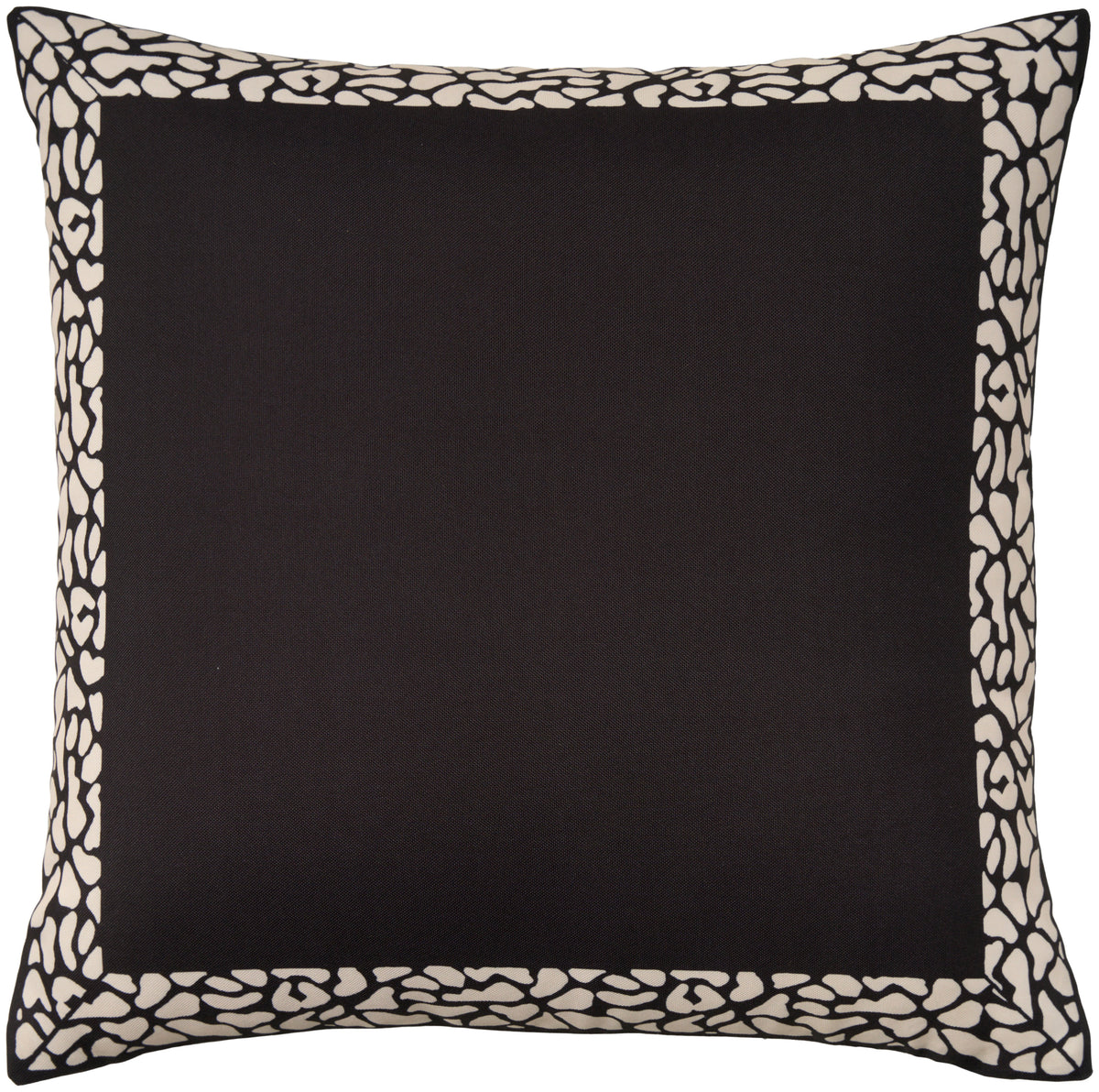 Outdoor Pillows VJ370 Black 18" x 18" Throw Pillows