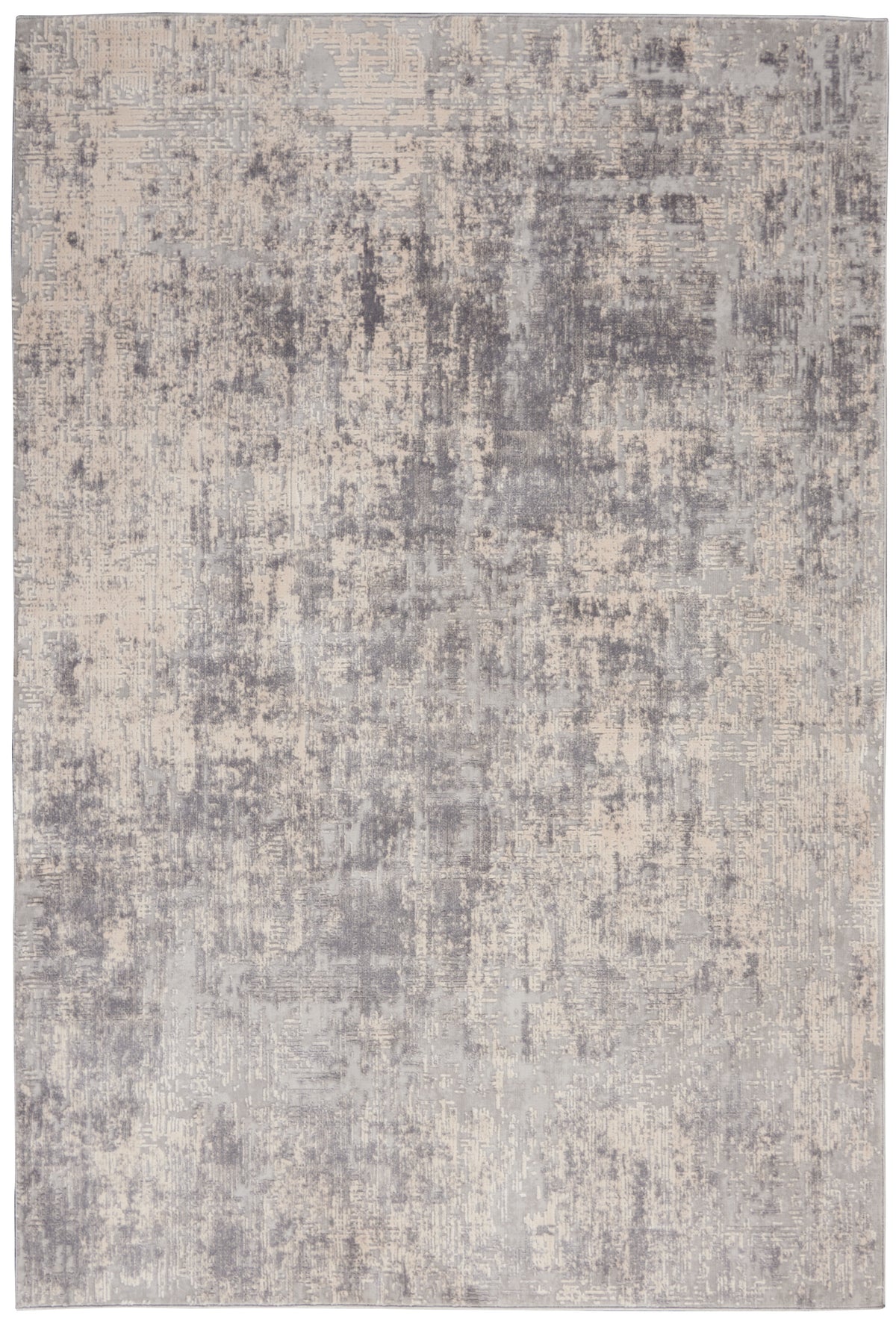 Rustic Textures RUS01 Ivory Silver Rug - Rectangle