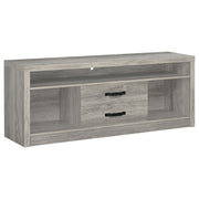Burke 2-drawer Engineered Wood 59-inch TV Stand Grey Driftwood