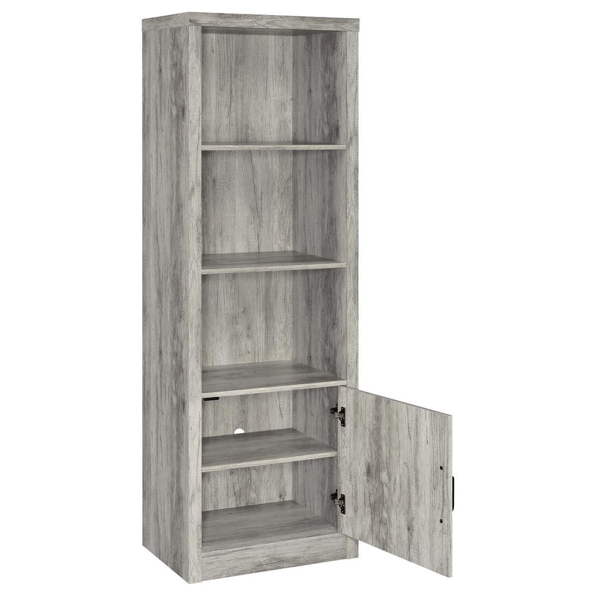 Burke 3-Piece TV Entertainment Center Fits 77-Inch TVs Grey Driftwood
