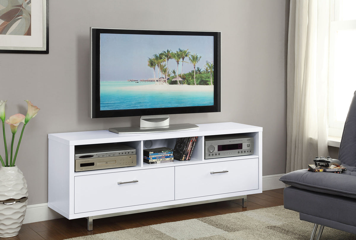 Casey 2-drawer Engineered Wood 60-inch TV Stand - White