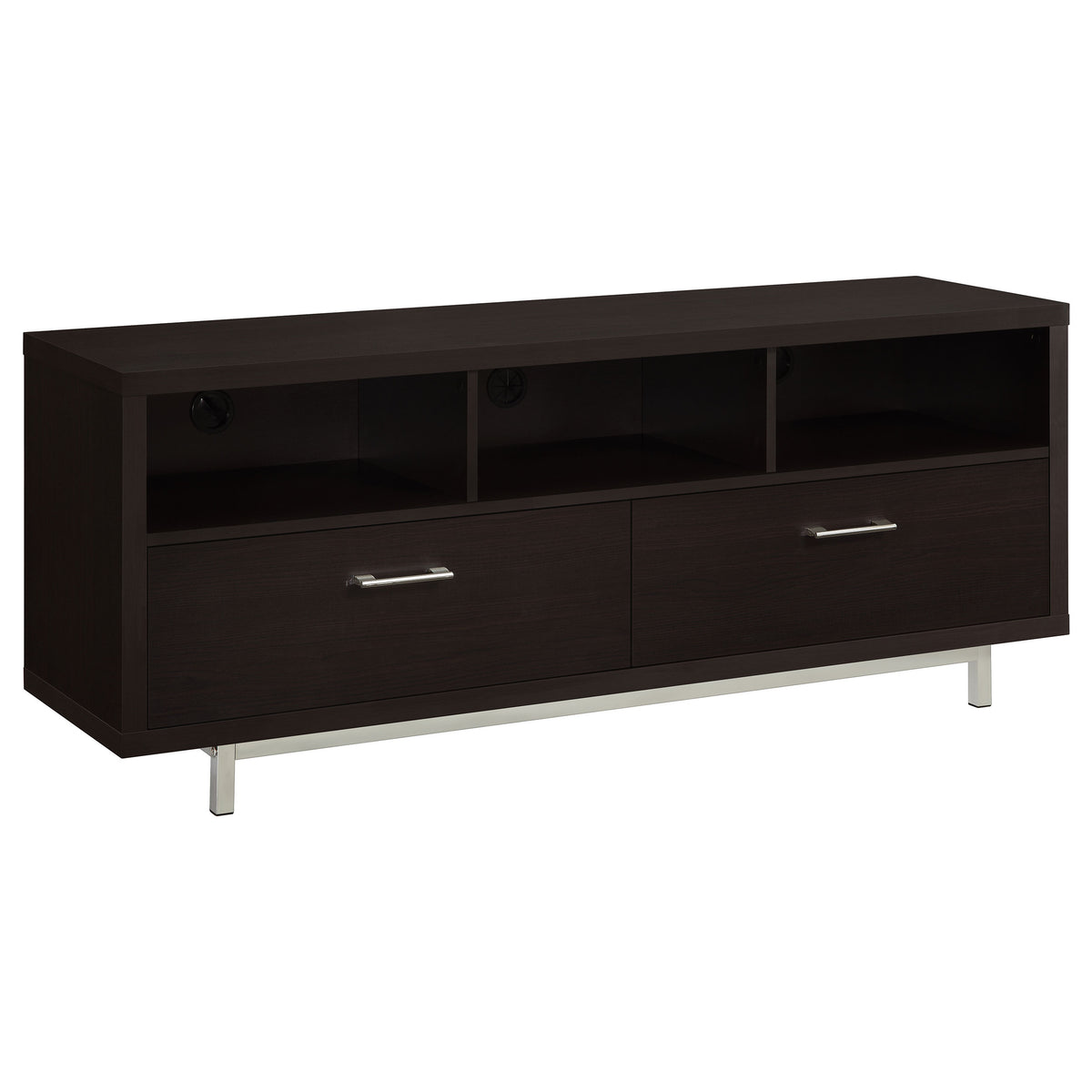 Casey 2-drawer Engineered Wood 60-inch TV Stand - Cappuccino