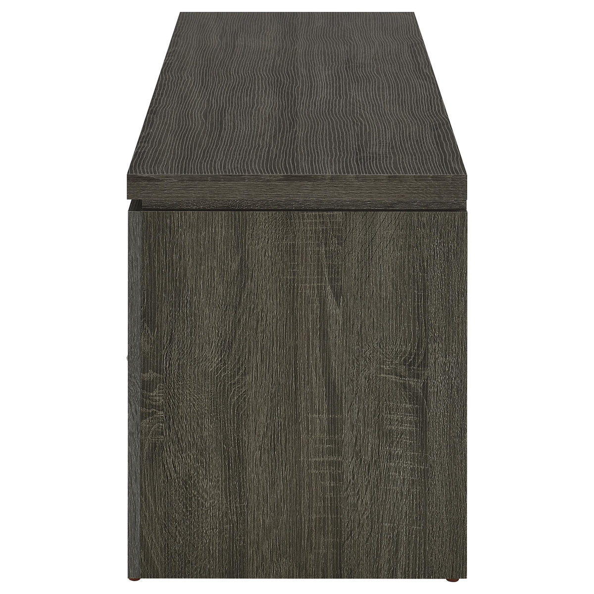 Elkton 2-drawer Engineered Wood 59-inch TV Stand - Weathered Grey