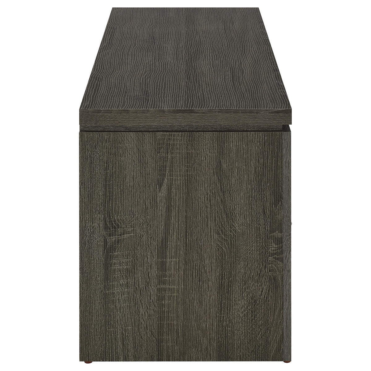 Elkton 2-drawer Engineered Wood 59-inch TV Stand - Weathered Grey