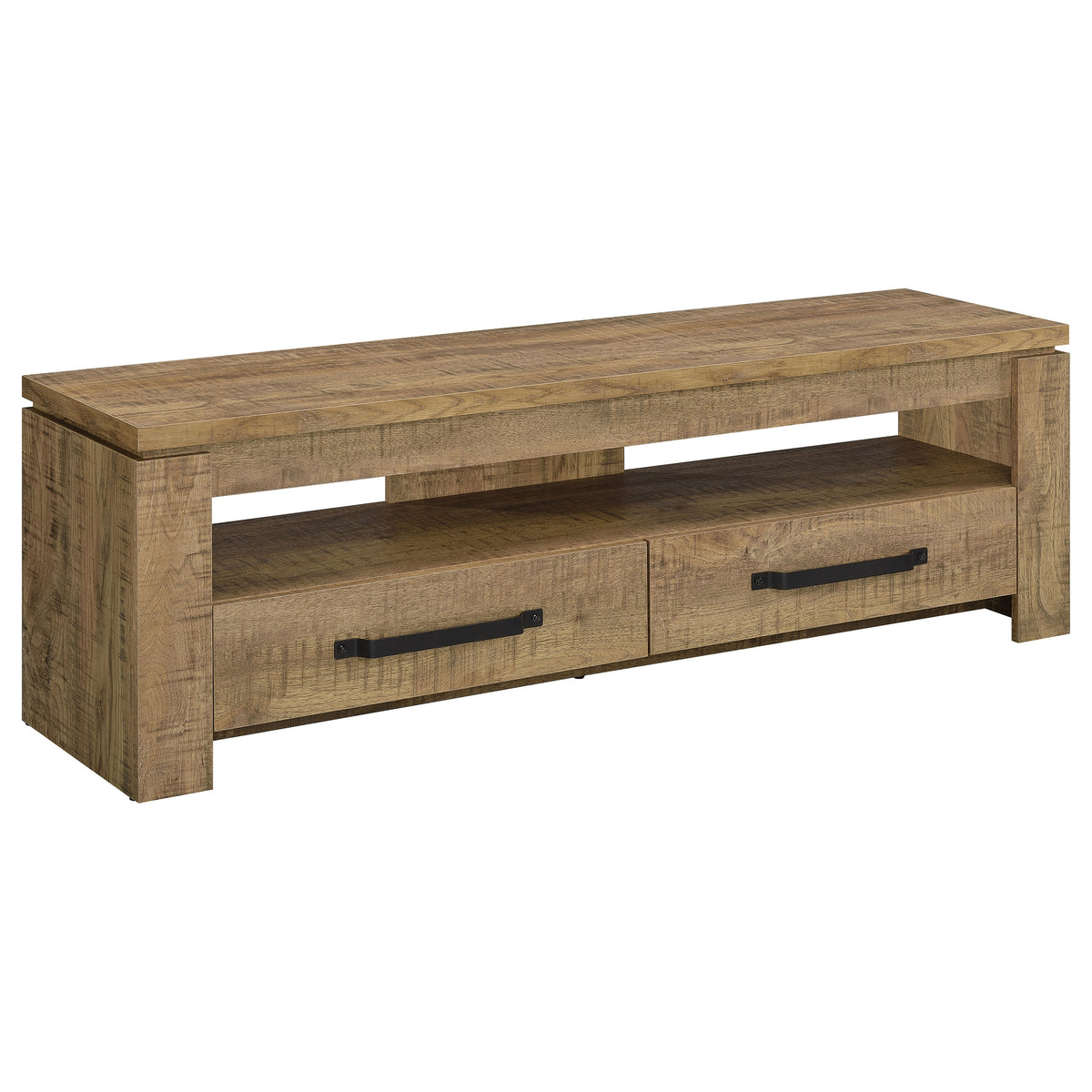 Elkton 2-drawer Engineered Wood 59-inch TV Stand - Mango