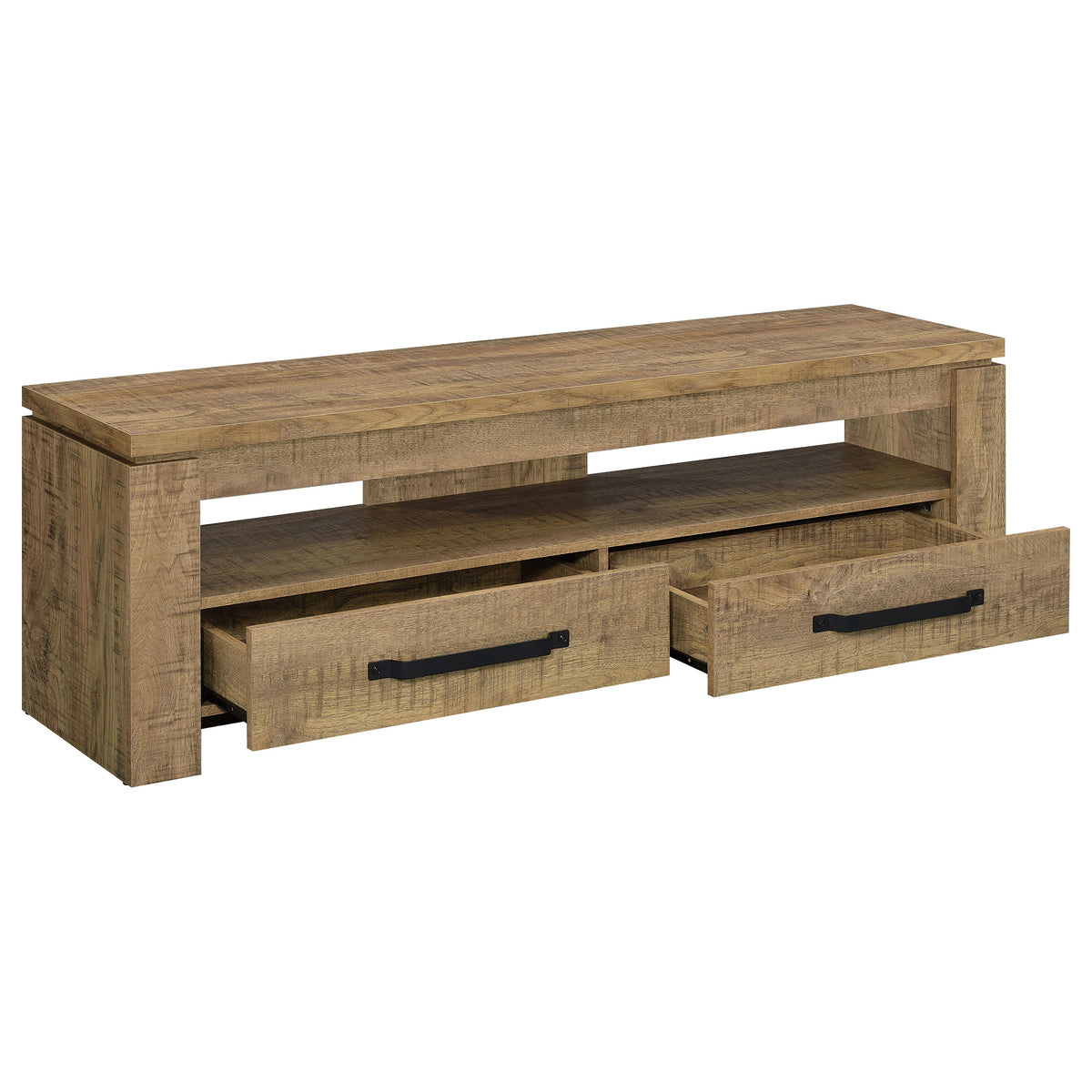 Elkton 2-drawer Engineered Wood 59-inch TV Stand - Mango