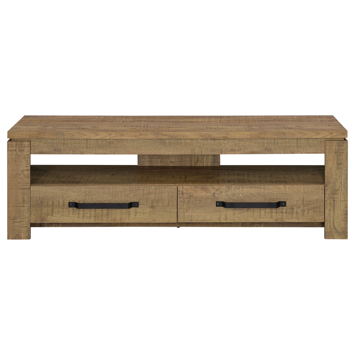 Elkton 2-drawer Engineered Wood 59-inch TV Stand - Mango